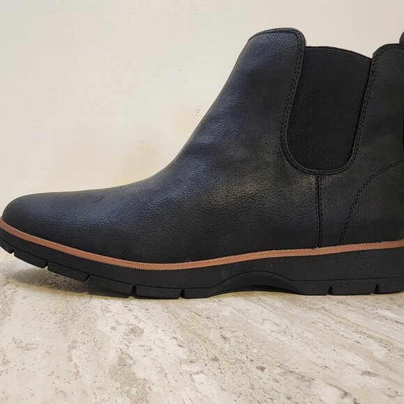 Dr. Scholls Northbound Chelsea Booties Black Faux Leather - b038 - Picture 6 of 9